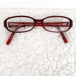 Coach Davina eyeglass frames Burgundy 48 15 135 mm Work Trendy Artsy Butterfly